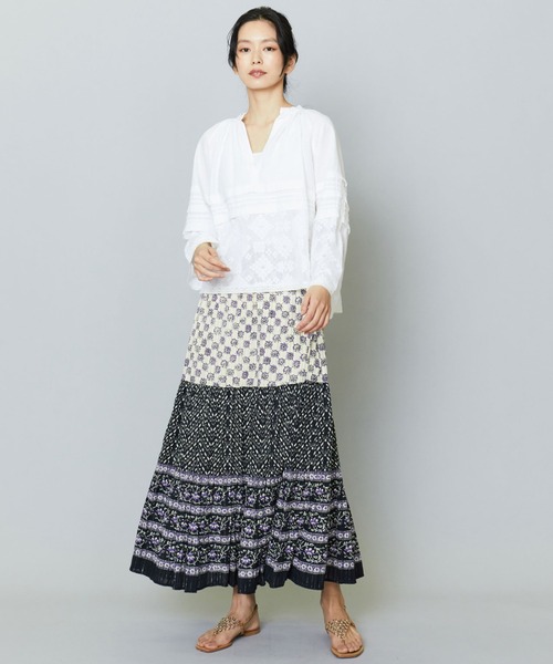 ①サラマリカ　コモンプリントスカート ①サラマリカ コモンプリントスカート