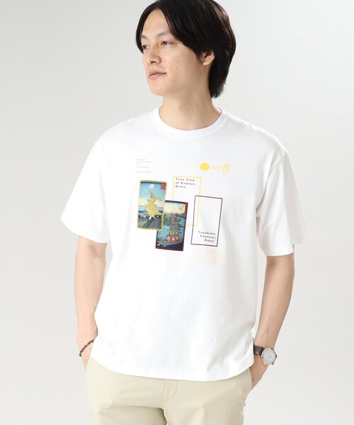 ◆【Sサイズ～】日本画 グラフィック プリント Tシャツ 愛知