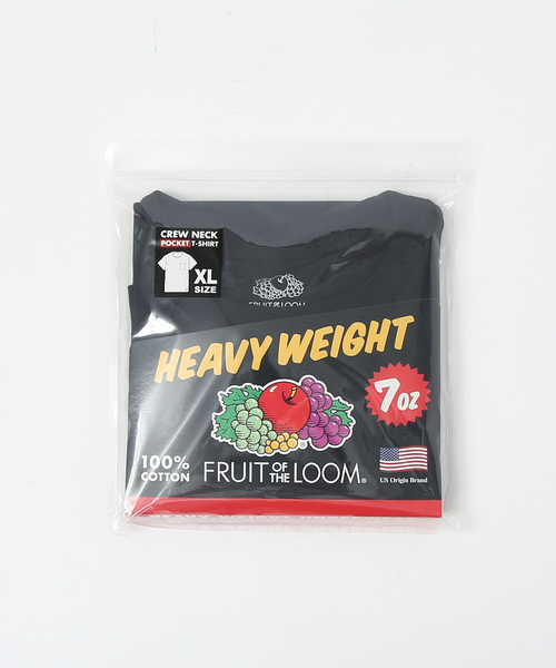 FRUIT OF THE LOOM(フルーツオブザルーム)の「【FRUIT OF THE LOOM】7オンス 天竺 ユニセックス ベーシック ポケット Tシャツ(Tシャツ/カットソー・メンズ・グレー/ホワイト/ブラック・S/XL/XS/L/M)」の21枚目の写真
