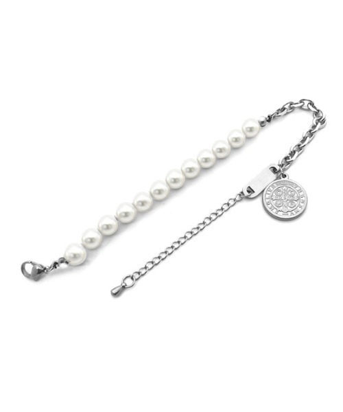 B.R.U（ブル）の「シルバー×パールブレスレット（ブレスレット・メンズ・シルバー・FREE）」の3枚目の写真