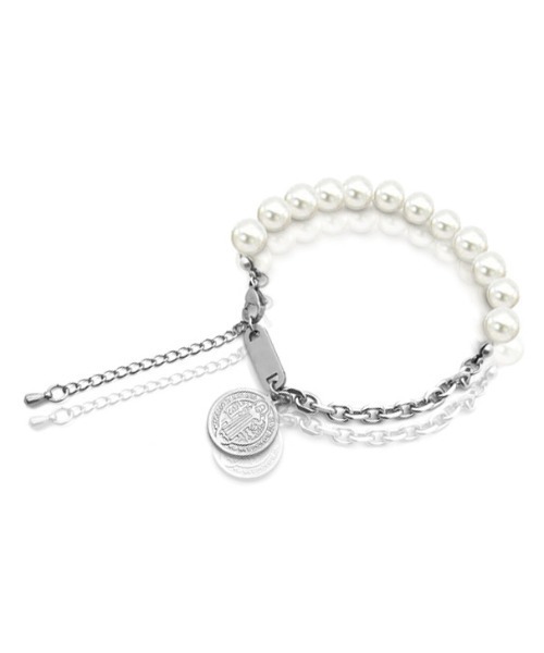 B.R.U（ブル）の「シルバー×パールブレスレット（ブレスレット・メンズ・シルバー・FREE）」の4枚目の写真