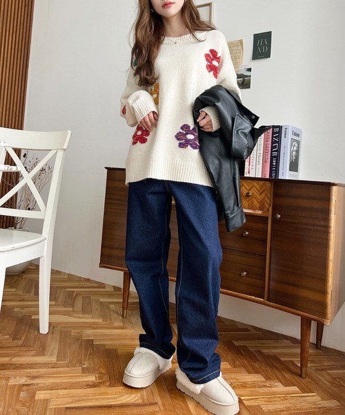 moment+（モーメントプラス）の「【累計販売数1万足突破！】フェイクムートンスリッポン（スリッポン・レディース・モカ/アイボリー/ブラック/キャメル・L/LL/S/M）」の20枚目の写真