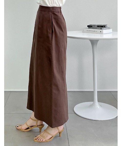 Re:EDIT（リエディ）の「[低身長サイズ有]ストレッチコットンスリットナロースカート（スカート・レディース・ブラック/ブラウン/アイボリー系/ブルー/グリーン・SHORT/MEDIUM/LARGE）」の20枚目の写真