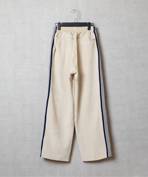 【セール】【Un】【it】【cuffne(カフネ)】Wide straight velor track pants ワイドストレートベロアトラックパンツ（その他パンツ）｜cuffne（カフネ）