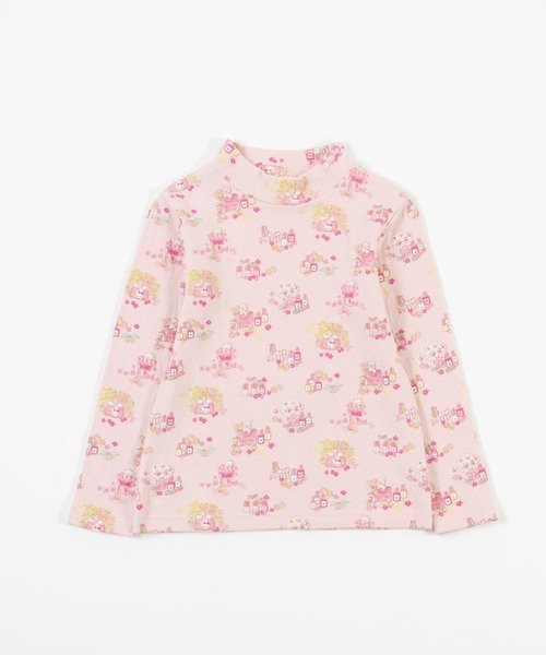 KP(ケーピー)の「日本製/接結ハイネック長袖Tシャツ(100~130cm)(Tシャツ/カットソー・キッズ・ピンク/オフホワイト・100cm/130cm/120cm/110cm)」の11枚目の写真