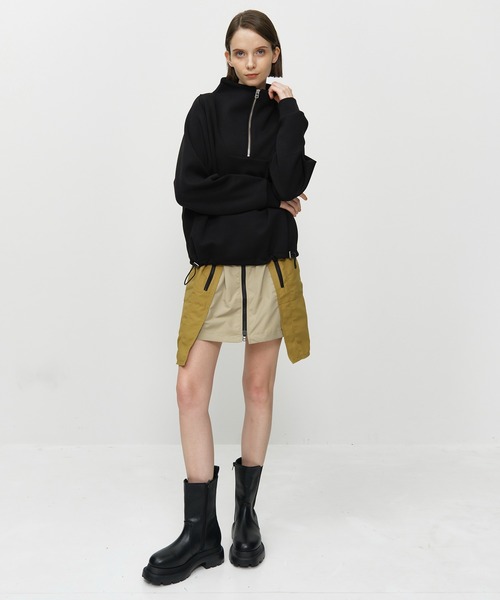 美品 シティショップ CITYSHOP ハーフジップ スウェット ゆったり BEAMS（ビームス）ハーフジップ スウェット（トップス
