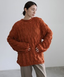 select MOCA | モヘアライクドロップ編みオーバーニット(ニット/セーター)