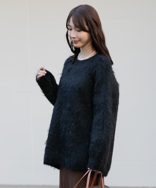 【セール】シャギーニットプルオーバー（ニット/セーター）｜AMERICAN RAG CIE（アメリカンラグシー）