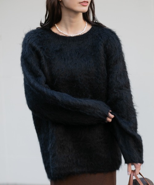 【セール】シャギーニットプルオーバー（ニット/セーター）｜AMERICAN RAG CIE（アメリカンラグシー）