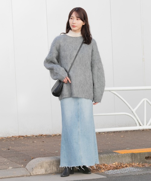 【セール】シャギーニットプルオーバー（ニット/セーター）｜AMERICAN RAG CIE（アメリカンラグシー）