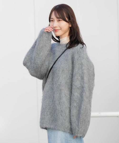 【セール】シャギーニットプルオーバー（ニット/セーター）｜AMERICAN RAG CIE（アメリカンラグシー）