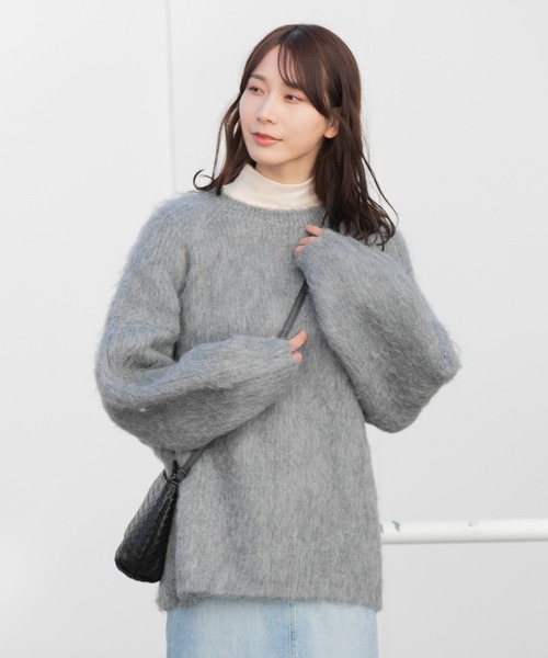 【セール】シャギーニットプルオーバー（ニット/セーター）｜AMERICAN RAG CIE（アメリカンラグシー）