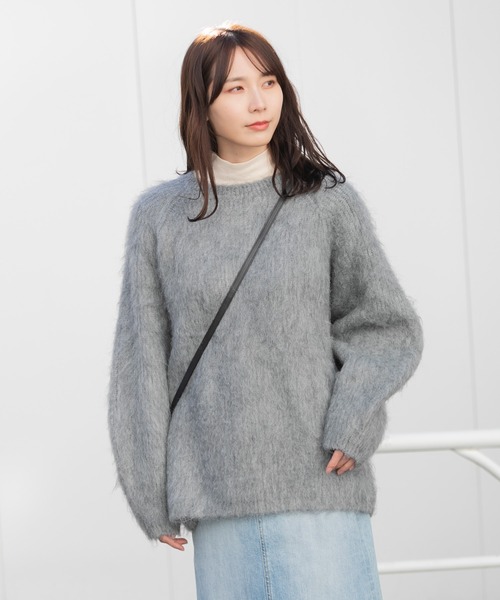 【セール】シャギーニットプルオーバー（ニット/セーター）｜AMERICAN RAG CIE（アメリカンラグシー）