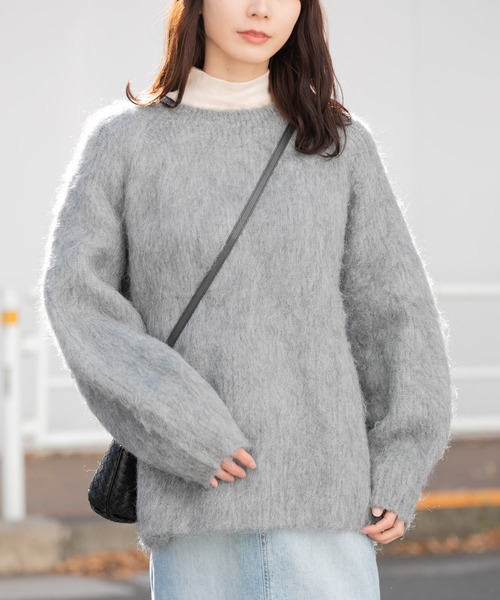 【セール】シャギーニットプルオーバー（ニット/セーター）｜AMERICAN RAG CIE（アメリカンラグシー）