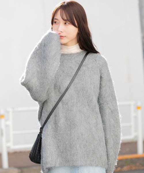 【セール】シャギーニットプルオーバー（ニット/セーター）｜AMERICAN RAG CIE（アメリカンラグシー）