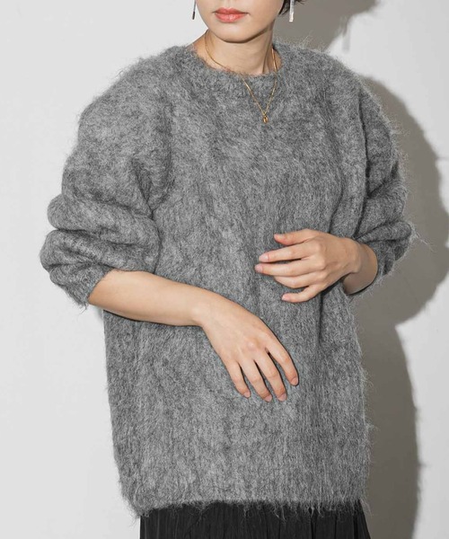 【セール】シャギーニットプルオーバー（ニット/セーター）｜AMERICAN RAG CIE（アメリカンラグシー）