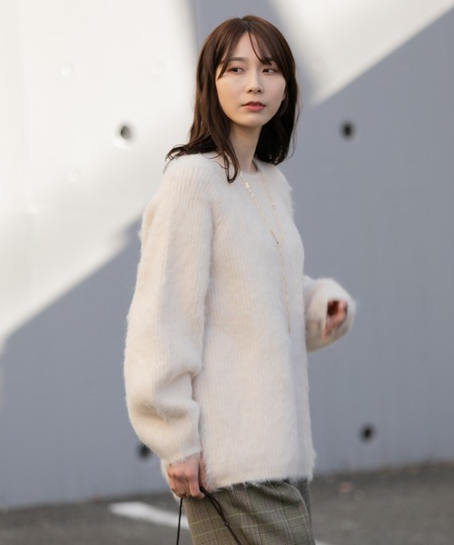 【セール】シャギーニットプルオーバー（ニット/セーター）｜AMERICAN RAG CIE（アメリカンラグシー）