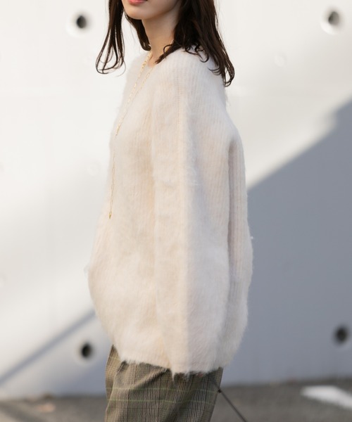 【セール】シャギーニットプルオーバー（ニット/セーター）｜AMERICAN RAG CIE（アメリカンラグシー）