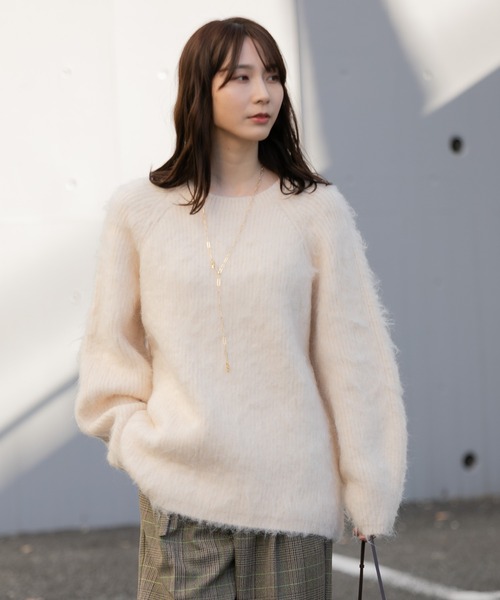 【セール】シャギーニットプルオーバー（ニット/セーター）｜AMERICAN RAG CIE（アメリカンラグシー）