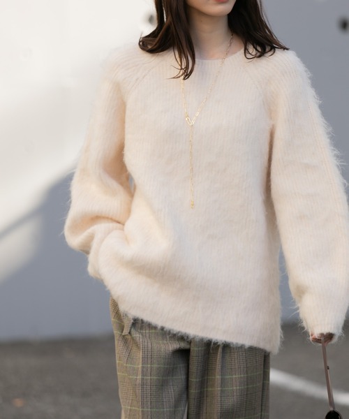 【セール】シャギーニットプルオーバー（ニット/セーター）｜AMERICAN RAG CIE（アメリカンラグシー）