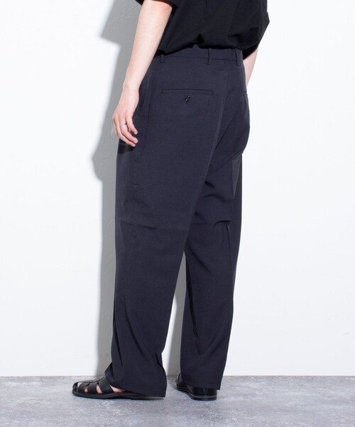 GLOSTER（グロスター）の「【GLOSTER/グロスター】シャンブレーエステル ツータックスラックス（スラックス・メンズ・チャコールグレー/ブラック/ベージュ・S/M/L）」の13枚目の写真