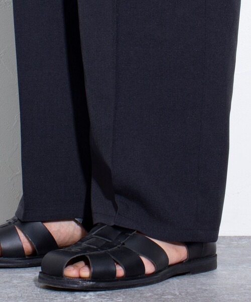 GLOSTER（グロスター）の「【GLOSTER/グロスター】シャンブレーエステル ツータックスラックス（スラックス・メンズ・チャコールグレー/ブラック/ベージュ・S/M/L）」の20枚目の写真