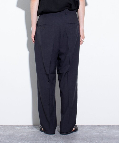 GLOSTER（グロスター）の「【GLOSTER/グロスター】シャンブレーエステル ツータックスラックス（スラックス・メンズ・チャコールグレー/ブラック/ベージュ・S/M/L）」の7枚目の写真