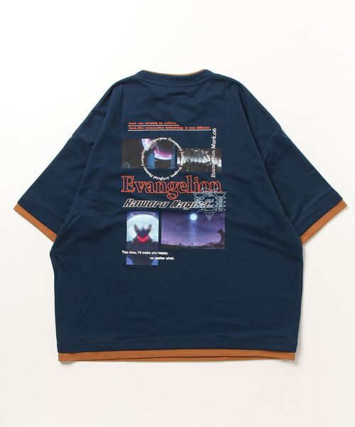 Mac-House（マックハウス）の「EVANGELION エヴァンゲリオン 機体モチーフドルマンTシャツ（Tシャツ/カットソー・メンズ・レッド/ブラック/ネイビー・M/XL/L）」の4枚目の写真