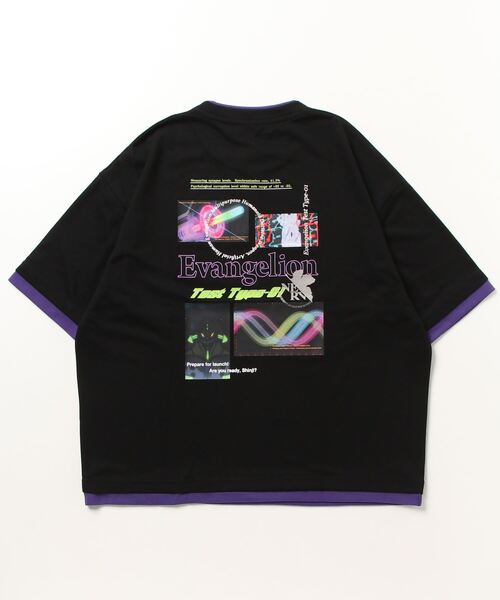 Mac-House（マックハウス）の「EVANGELION エヴァンゲリオン 機体モチーフドルマンTシャツ（Tシャツ/カットソー・メンズ・レッド/ブラック/ネイビー・M/XL/L）」の6枚目の写真