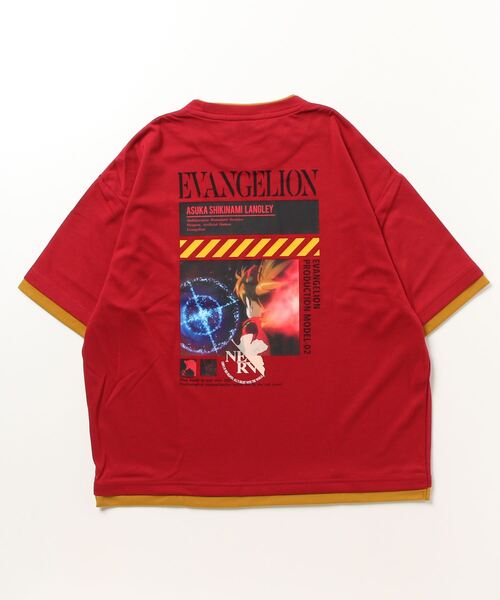 Mac-House（マックハウス）の「EVANGELION エヴァンゲリオン 機体モチーフドルマンTシャツ（Tシャツ/カットソー・メンズ・レッド/ブラック/ネイビー・M/XL/L）」の5枚目の写真