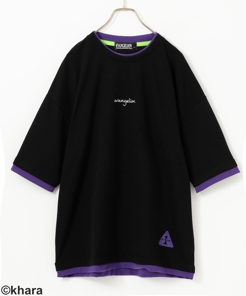 Mac-House（マックハウス）の「EVANGELION エヴァンゲリオン 機体モチーフドルマンTシャツ（Tシャツ/カットソー・メンズ・レッド/ブラック/ネイビー・M/XL/L）」の12枚目の写真