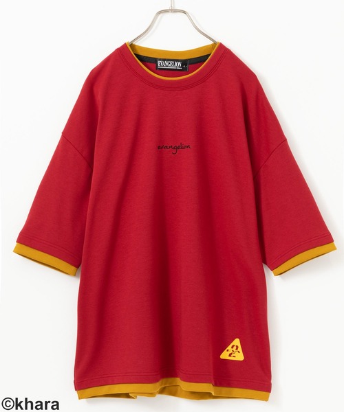 Mac-House（マックハウス）の「EVANGELION エヴァンゲリオン 機体モチーフドルマンTシャツ（Tシャツ/カットソー・メンズ・レッド/ブラック/ネイビー・M/XL/L）」の14枚目の写真