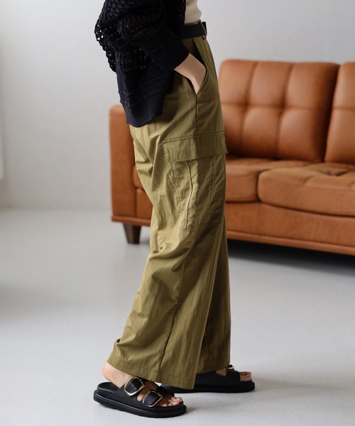 Bonjour Sagan(ボンジュールサガン)の「ベルト付きカーゴパンツ(カーゴパンツ・レディース・モカ/ブラック/カーキ・FREE)」の16枚目の写真