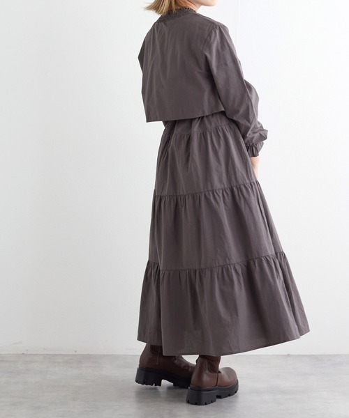 w closet（ダブルクローゼット）の「コットンティアードワンピース