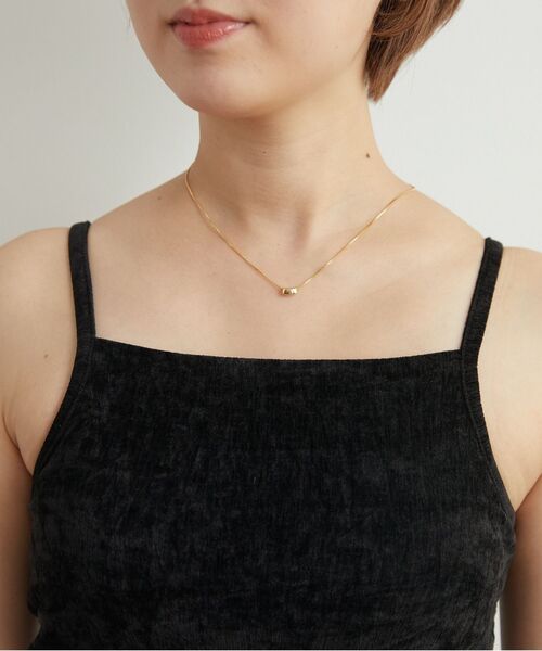 RETRO GIRL（レトロガール）の「カップ付きベロアキャミ（キャミソール・レディース・オフホワイト/ブラック/イエロー・FREE）」の11枚目の写真