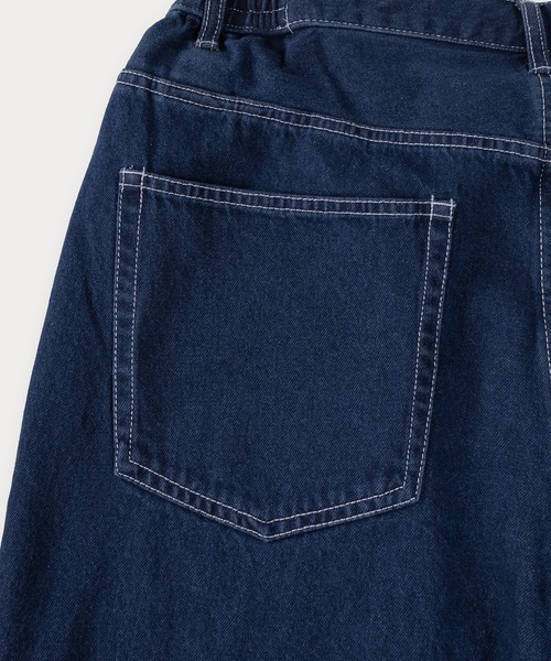 SlashDate(スラッシュデイト)の「ルーズテーパードデニムパンツ/イージーパンツ(デニムパンツ・メンズ・ワンウォッシュ/ライトインディゴブルー/ブルー・M/L/XL)」の12枚目の写真