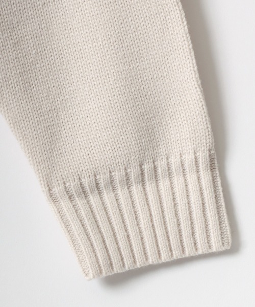 BEVERLY HILLS POLO CLUB（ビバリーヒルズポロクラブ）の「BEVERLY HILLS POLO CLUB/ビバリーヒルズポロクラブ オーバーサイズ ロゴ ワンポイント刺繍 無地 ボーダー クルーネック ニット/長袖 トップス プルオーバー/レディース メンズ（ニット/セーター・レディース・ベージュ/ネイビー/ライトグレー/ホワイト系その他/ブラック系その他/アイボリー/ブラック・M/L/LL）」の18枚目の写真