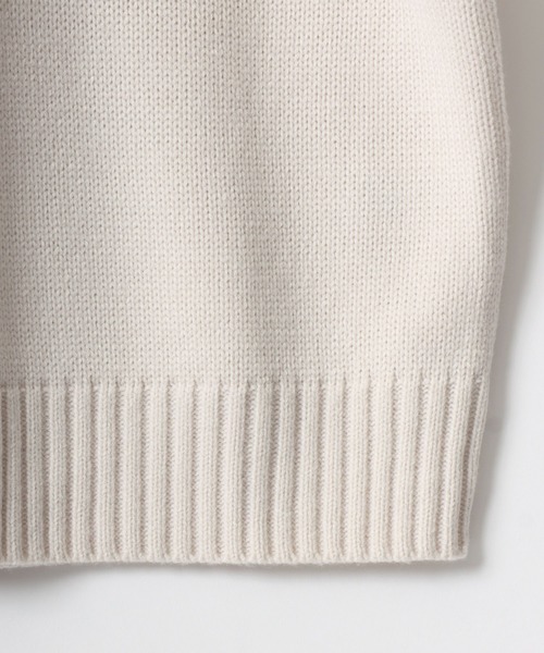 BEVERLY HILLS POLO CLUB（ビバリーヒルズポロクラブ）の「BEVERLY HILLS POLO CLUB/ビバリーヒルズポロクラブ オーバーサイズ ロゴ ワンポイント刺繍 無地 ボーダー クルーネック ニット/長袖 トップス プルオーバー/レディース メンズ（ニット/セーター・レディース・ベージュ/ネイビー/ライトグレー/ホワイト系その他/ブラック系その他/アイボリー/ブラック・M/L/LL）」の19枚目の写真