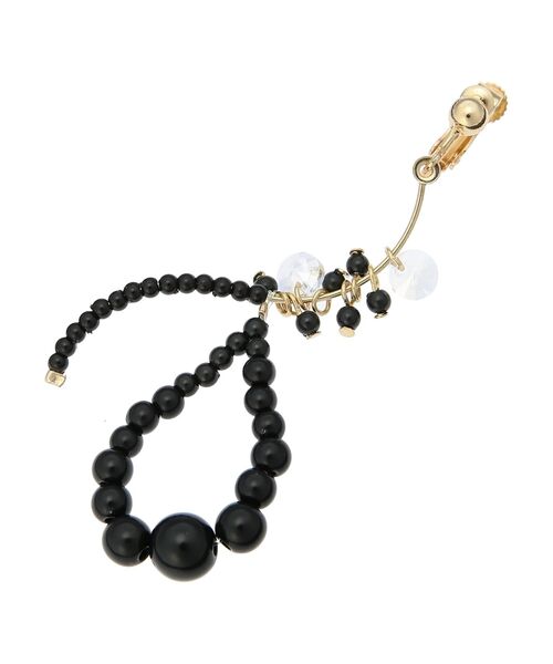 earth music&ecology（アースミュージックアンドエコロジー）の「ビーズドロップイヤリング（イヤリング・レディース・ブラック/アイボリー・FREE）」の10枚目の写真