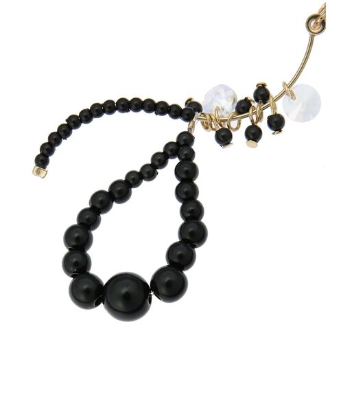 earth music&ecology（アースミュージックアンドエコロジー）の「ビーズドロップイヤリング（イヤリング・レディース・ブラック/アイボリー・FREE）」の12枚目の写真
