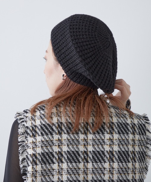 COLONY 2139（コロニートゥーワンスリーナイン）の「ニットベレー（ハンチング/ベレー帽・レディース・ブラック/オフホワイト・FREE）」の21枚目の写真