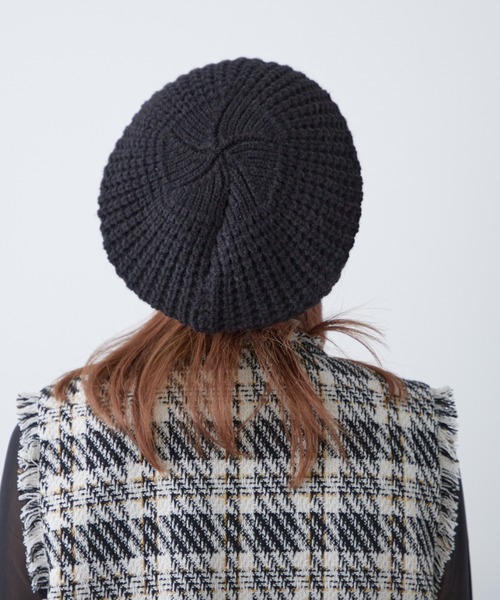 COLONY 2139（コロニートゥーワンスリーナイン）の「ニットベレー（ハンチング/ベレー帽・レディース・ブラック/オフホワイト・FREE）」の22枚目の写真