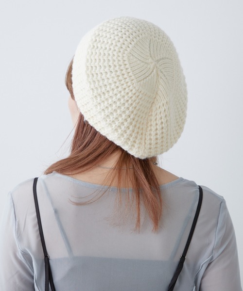 COLONY 2139（コロニートゥーワンスリーナイン）の「ニットベレー（ハンチング/ベレー帽・レディース・ブラック/オフホワイト・FREE）」の8枚目の写真