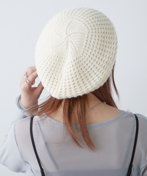 COLONY 2139（コロニートゥーワンスリーナイン）の「ニットベレー（ハンチング/ベレー帽・レディース・ブラック/オフホワイト・FREE）」の9枚目の写真