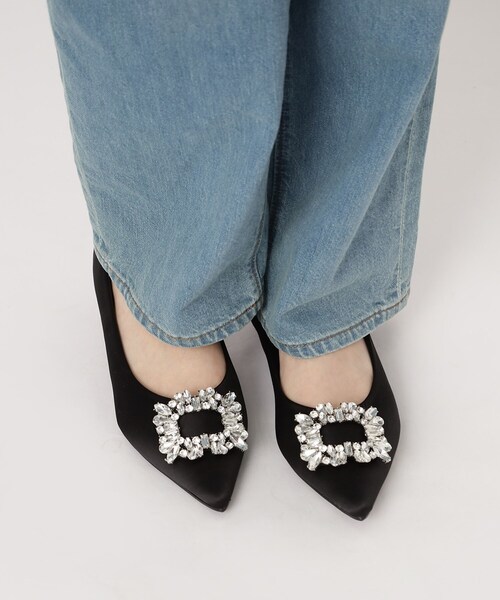 ESPERANZA（エスペランサ）の「ビジュー付きフラットヒールパンプス 結婚式二次会 パーティー（パンプス・レディース・ブルー系2/こしょう色系3/ブラック系2・23.0cm/24.0cm/24.5cm/22.5cm/23.5cm）」の16枚目の写真