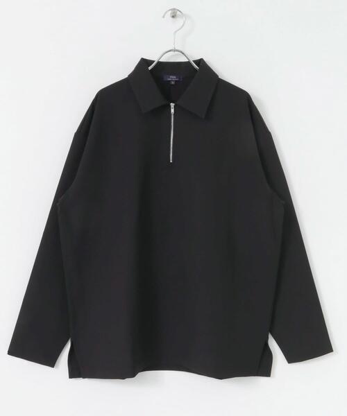 ITEMS URBANRESEARCH(アイテムズ アーバンリサーチ)の「ストレッチ布帛 ハーフジップ長袖シャツ(シャツ/ブラウス・メンズ・ブラック/グリーン/グレー系その他・MEDIUM/LARGE)」の16枚目の写真