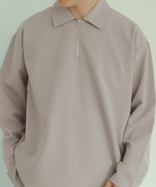 ITEMS URBANRESEARCH(アイテムズ アーバンリサーチ)の「ストレッチ布帛 ハーフジップ長袖シャツ(シャツ/ブラウス・メンズ・ブラック/グリーン/グレー系その他・MEDIUM/LARGE)」の18枚目の写真