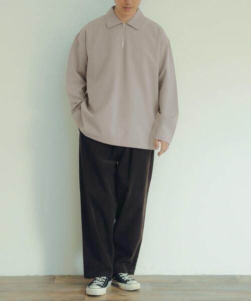 ITEMS URBANRESEARCH(アイテムズ アーバンリサーチ)の「ストレッチ布帛 ハーフジップ長袖シャツ(シャツ/ブラウス・メンズ・ブラック/グリーン/グレー系その他・MEDIUM/LARGE)」の22枚目の写真