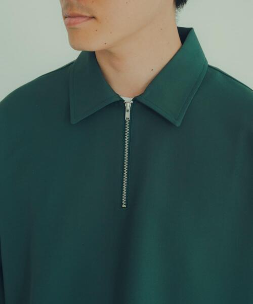 ITEMS URBANRESEARCH(アイテムズ アーバンリサーチ)の「ストレッチ布帛 ハーフジップ長袖シャツ(シャツ/ブラウス・メンズ・ブラック/グリーン/グレー系その他・MEDIUM/LARGE)」の6枚目の写真