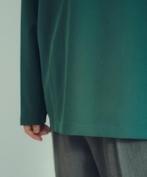 ITEMS URBANRESEARCH(アイテムズ アーバンリサーチ)の「ストレッチ布帛 ハーフジップ長袖シャツ(シャツ/ブラウス・メンズ・ブラック/グリーン/グレー系その他・MEDIUM/LARGE)」の7枚目の写真